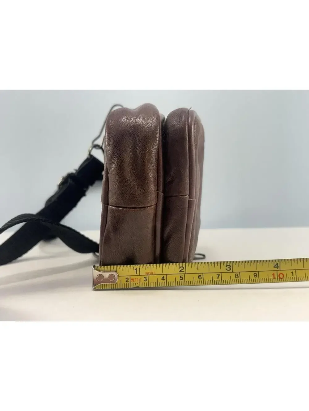 Vintage Brown Leather Camera Case 4